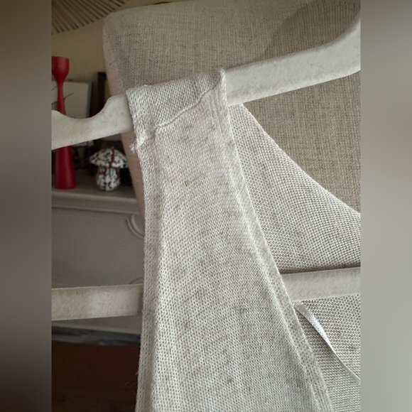 Batik linen flax blend top in Ecru size L - Picture 7 of 12